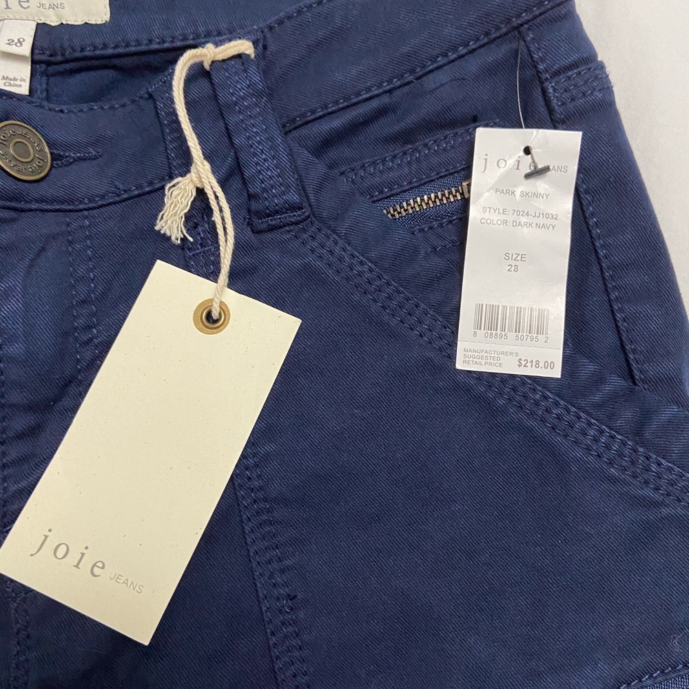 New JOIE navy Park Skinny pants